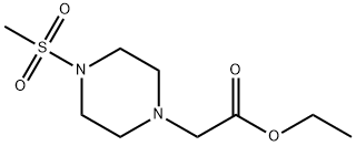 ethyl 2-(4-(methylsulfonyl)piperazin-1-yl)acetate Struktur