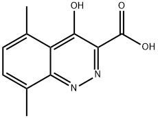 5,8-Dimethyl-4-oxo-1,4-dihydrocinnoline-3-carboxylic acid Struktur