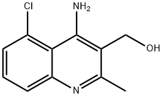 (4-Amino-5-chloro-2-methyl-quinolin-3-yl)-methanol Struktur