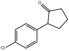 2-(4-Chloro-phenyl)-cyclopentanone Struktur