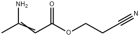 2-Butenoic acid, 3-amino-, 2-cyanoethyl ester Struktur