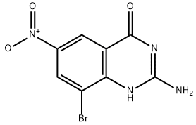 4(1H)-Quinazolinone, 2-amino-8-bromo-6-nitro- Struktur