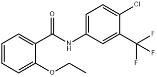 N-(4-Chloro-3-trifluoromethyl-phenyl)-2-ethoxy-benzamide Struktur