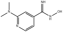 2-(Dimethylamino)-N-hydroxyisonicotinimidamide Struktur