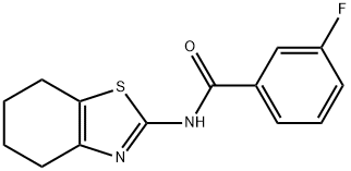 3-fluoro-N-(4,5,6,7-tetrahydro-1,3-benzothiazol-2-yl)benzamide Struktur