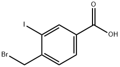 4-(Bromomethyl)-3-iodobenzoicacid Struktur