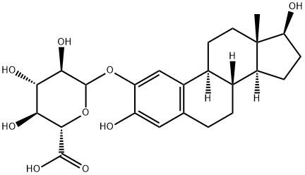 (17beta)-3,17-Dihydroxyestra-1,3,5(10)-trien-2-yl beta-D-glucopyranosiduronic acid Struktur