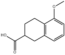 5-Methoxy-1,2,3,4-tetrahydronaphthalene-2-carboxylic acid Struktur