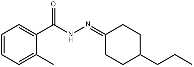 2-methyl-N'-(4-propylcyclohexylidene)benzohydrazide Struktur