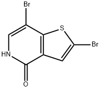 2,7-dibromo-Thieno[3,2-c]pyridin-4(5H)-one Struktur