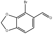 4-bromobenzo[d][1,3]dioxole-5-carbaldehyde Struktur