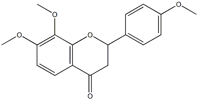 7,8,4'-trimethoxyflavanone Struktur