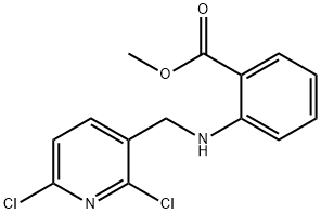 Methyl 2-(((2,6-dichloropyridin-3-yl)methyl)amino)benzoate Struktur