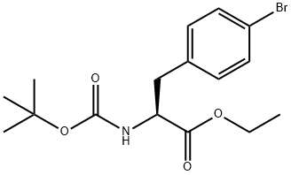 N-Boc-4-bromo-L-phenylalanine ethyl ester Struktur