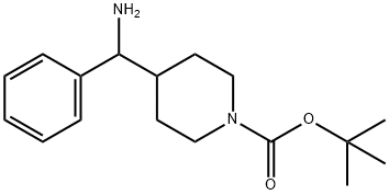 1-Boc-4-[amino(phenyl)methyl]piperidine Struktur