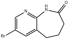 3-bromo-6,7-dihydro-5H-pyrido[2,3-b]azepin-8(9H)-one Struktur