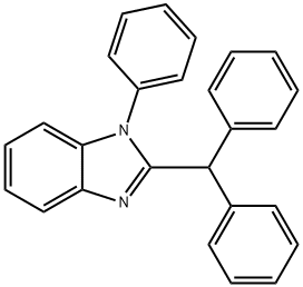 2-Benzhydryl-1-phenyl-1H-benzo[d]imidazole Struktur