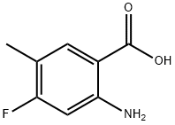 2-Amino-4-fluoro-5-methyl-benzoic acid Struktur