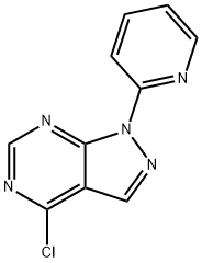 4-chloro-1-(2-pyridinyl)-1H-Pyrazolo[3,4-d]pyrimidine Struktur