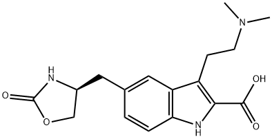 (S)-3-(2-(dimethylamino)ethyl)-5-((2-oxooxazolidin-4-yl)methyl)-1H-indole-2-carboxylic acid