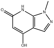 4-Hydroxy-1-methyl-1H-pyrazolo[3,4-b]pyridin-6(7H)-one Struktur