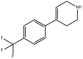 4-(4-(Trifluoromethyl)phenyl)-1,2,3,6-tetrahydropyridine hydrochloride Struktur