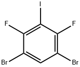 1,5-Dibromo-2,4-difluoro-3-iodobenzene Struktur