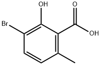 3-bromo-2-hydroxy-6-methylbenzoic acid Struktur