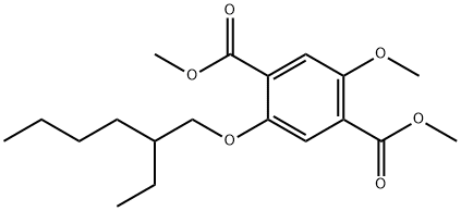 dimethyl 2-((2-ethylhexyl)oxy)-5-methoxyterephthalate Struktur