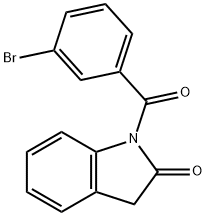 1-(3-Bromobenzoyl)indolin-2-one Struktur