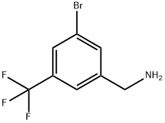 (3-bromo-5-(trifluoromethyl)phenyl)methanamine Struktur