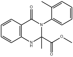 methyl 2-methyl-4-oxo-3-(o-tolyl)-1,2,3,4-tetrahydroquinazoline-2-carboxylate Struktur