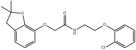 N-[2-(2-chlorophenoxy)ethyl]-2-[(2,2-dimethyl-2,3-dihydro-1-benzofuran-7-yl)oxy]acetamide Structure