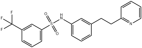 N-{3-[2-(pyridin-2-yl)ethyl]phenyl}-3-(trifluoromethyl)benzenesulfonamide Struktur