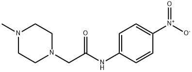 4-methyl-N-(4-nitrophenyl)-1-Piperazineacetamide Struktur