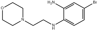 4-bromo-N1-(2-morpholinoethyl)benzene-1,2-diamine Struktur