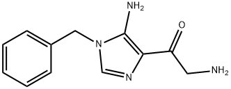 2-Amino-1-[5-amino-1-(phenylmethyl)-1H-imidazol-4-yl]ethanone Struktur