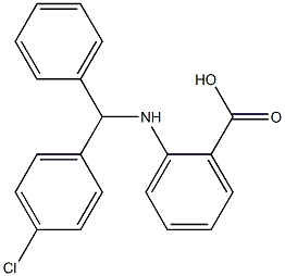 2-{[(4-Chloro-phenyl)-phenyl-methyl]-amino}-benzoic acid Struktur