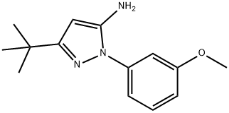 3-(tert-Butyl)-1-(3-methoxyphenyl)-1H-pyrazol-5-amine Struktur