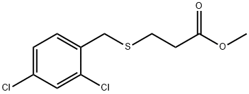 methyl 3-((2,4-dichlorobenzyl)thio)propanoate Structure