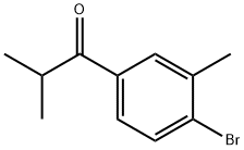 1-(4-Bromo-3-methylphenyl)-2-methylpropan-1-one Struktur