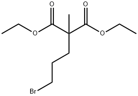 diethyl 2-(3-bromopropyl)-2-methylmalonate Struktur