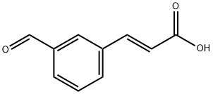 (E)-3-(3-formylphenyl)acrylic acid Struktur