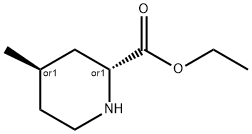 trans-2-Ethoxycarbonyl-4-methylpiperidine Struktur