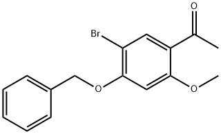 1-(4-(Benzyloxy)-5-bromo-2-methoxyphenyl)ethanone Struktur