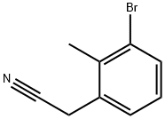 3-BROMO-2-METHYLPHENYLACETONITRILE Struktur