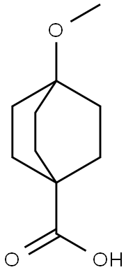 4-methoxybicyclo[2.2.2]octane-1-carboxylic acid Struktur