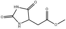 methyl 2-(2,5-dioxoimidazolidin-4-yl)acetate Struktur