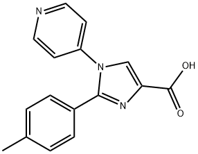 1-(Pyridin-4-yl)-2-(p-tolyl)-1H-imidazole-4-carboxylic acid Struktur