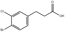 3-(4-Bromo-3-chloro-phenyl)-propionic acid Struktur